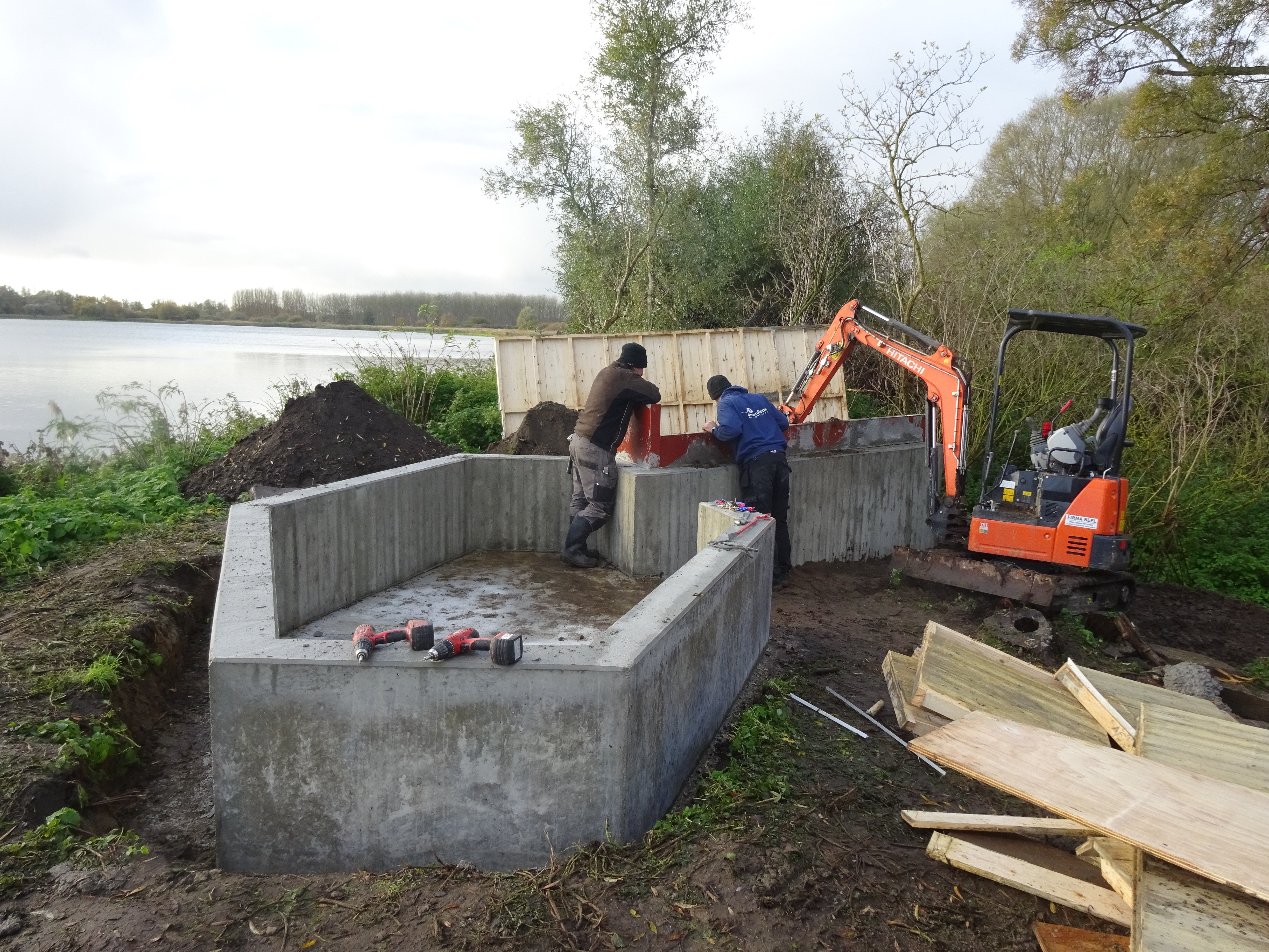 Vogelkijkhut Fundering